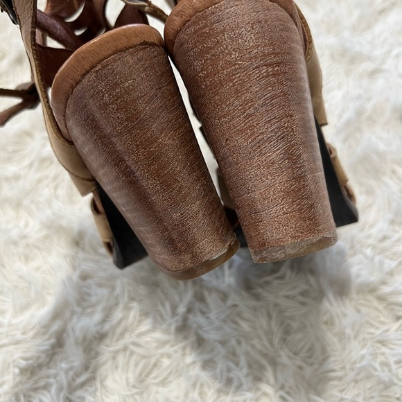 Free People Hayes Heeled Leather Booties - Size 39 US 8.5 - Picture 6 of 11